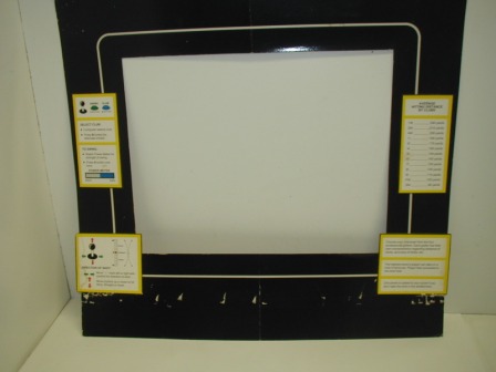 Unknown Golf Game 19 Inch Monitor Cardboard Bezel (Item #18) (Outside Dimensions 23 3/4 X 23 3/8) $12.99